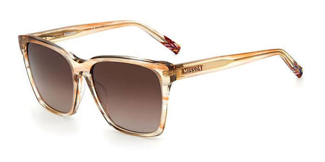 Missoni MIS 0008/S HR3/HA Square Transparent Striped Brown 