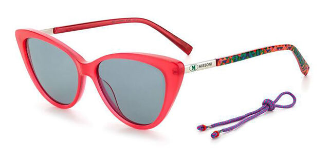Missoni MMI 0049/S SDH/QT Cat Eye Transparent Red Sunglasses 