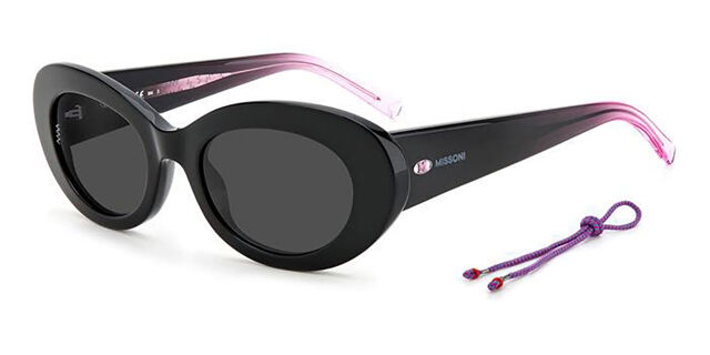 Missoni MMI 0095/S 807/IR Oval Black Sunglasses  display picture 2