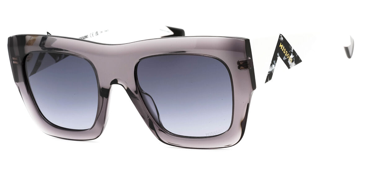 Missoni Mis 0153/s Kb7/9o Women's Sunglasses Grey Size 52 In Transparent Grey