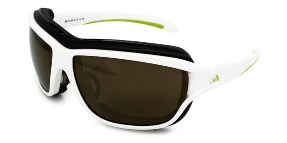 Adidas A393 Fast 6052 AM Sunglasses in White Black | SmartBuyGlasses USA