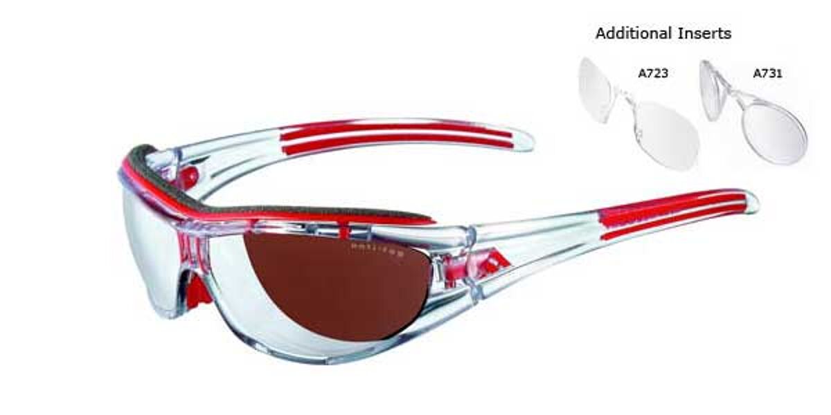 Adidas A127 Evil Eye 6071 Sunglasses in Red | SmartBuyGlasses USA
