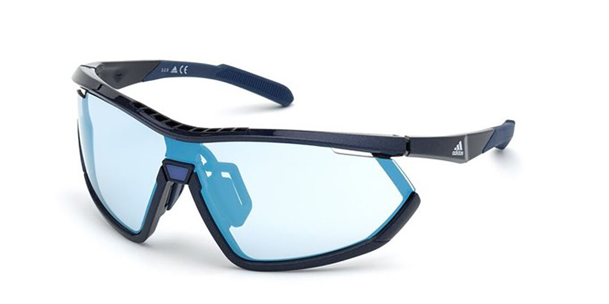 Photos - Sunglasses Adidas SP0002 92X Women's  Blue Size 135 