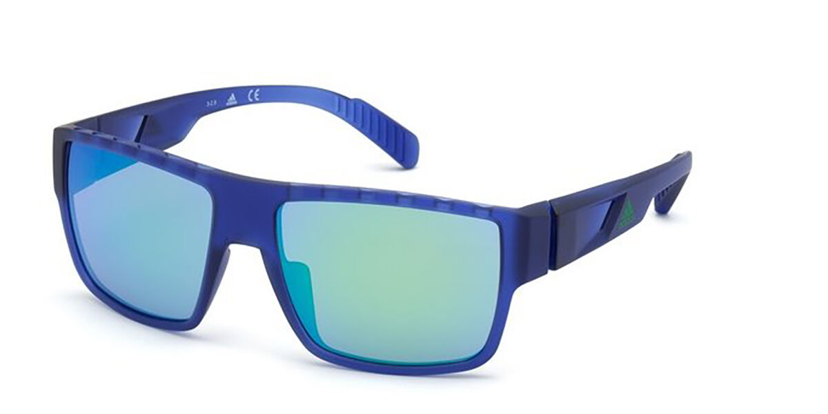 Photos - Sunglasses Adidas SP0006 91Q Men's  Blue Size 57 