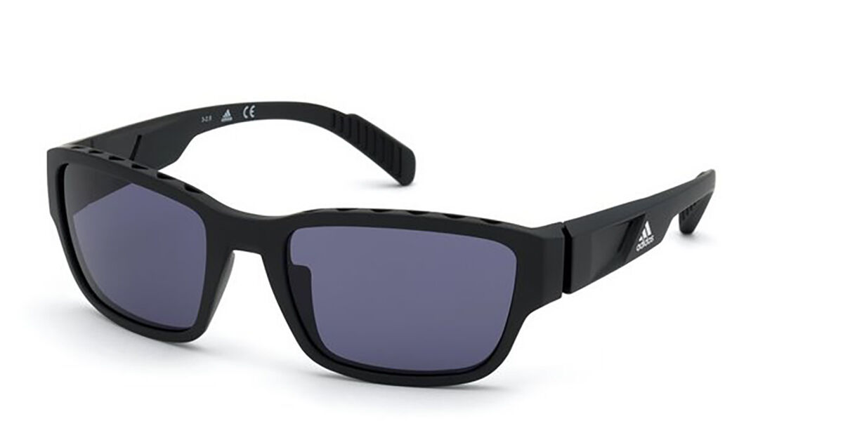 Photos - Sunglasses Adidas SP0007 02A Men's  Black Size 57 