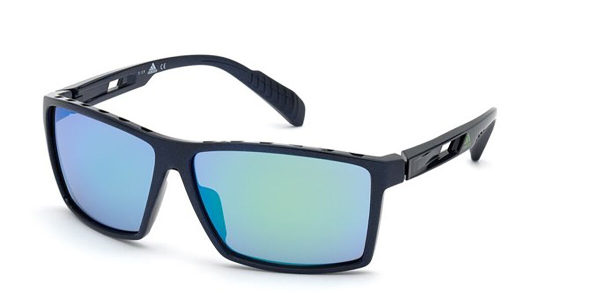 Photos - Sunglasses Adidas SP0010 91Q Men's  Blue Size 63 