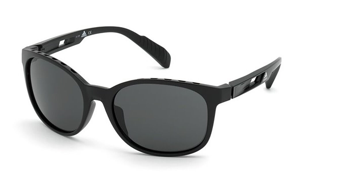 Photos - Sunglasses Adidas SP0011 01A Men's  Black Size 58 