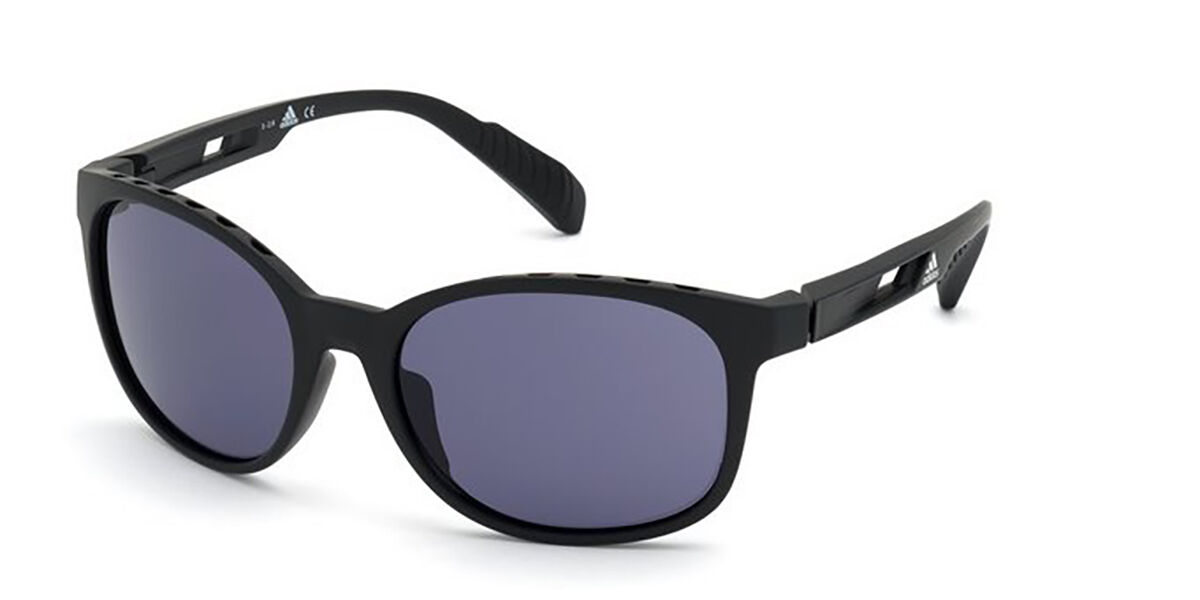 Photos - Sunglasses Adidas SP0011 02A Men's  Black Size 58 