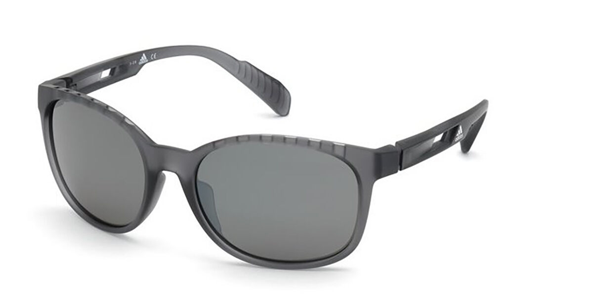 Photos - Sunglasses Adidas SP0011 Polarized 20D Men's  Grey Size 58 
