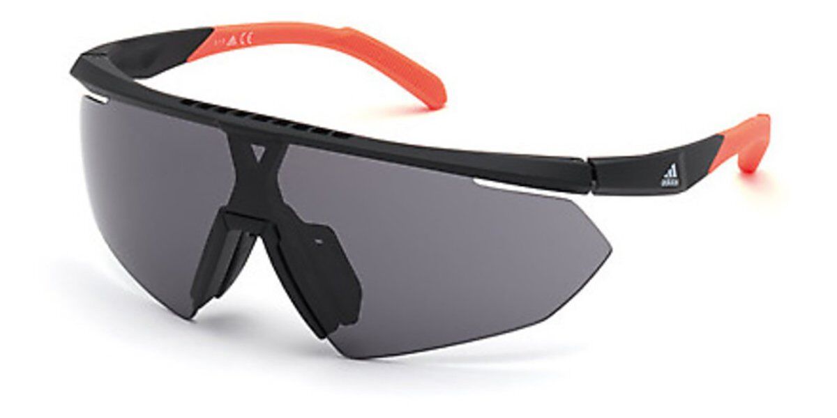 Photos - Sunglasses Adidas SP0015 02A Men's  Black Size 144 