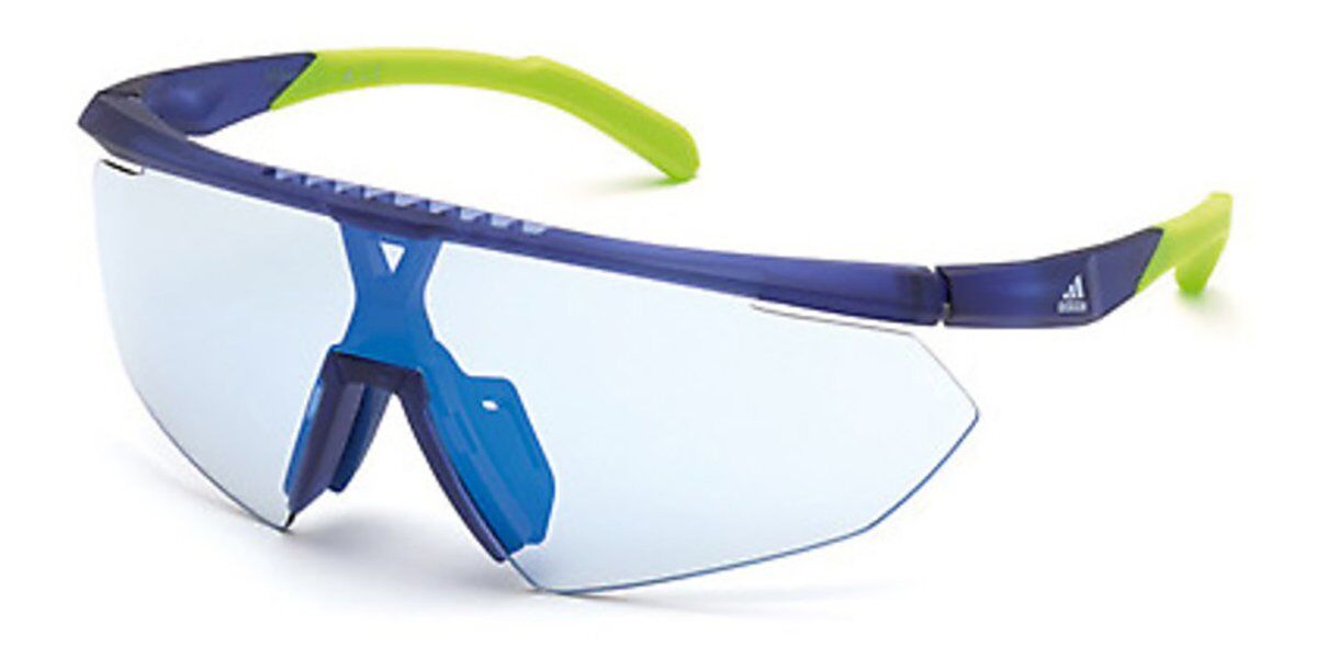Photos - Sunglasses Adidas SP0015 91X Men's  Blue Size 144 