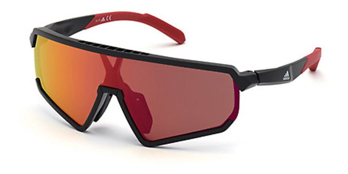 Photos - Sunglasses Adidas SP0017 01L Men's  Black Size 99 