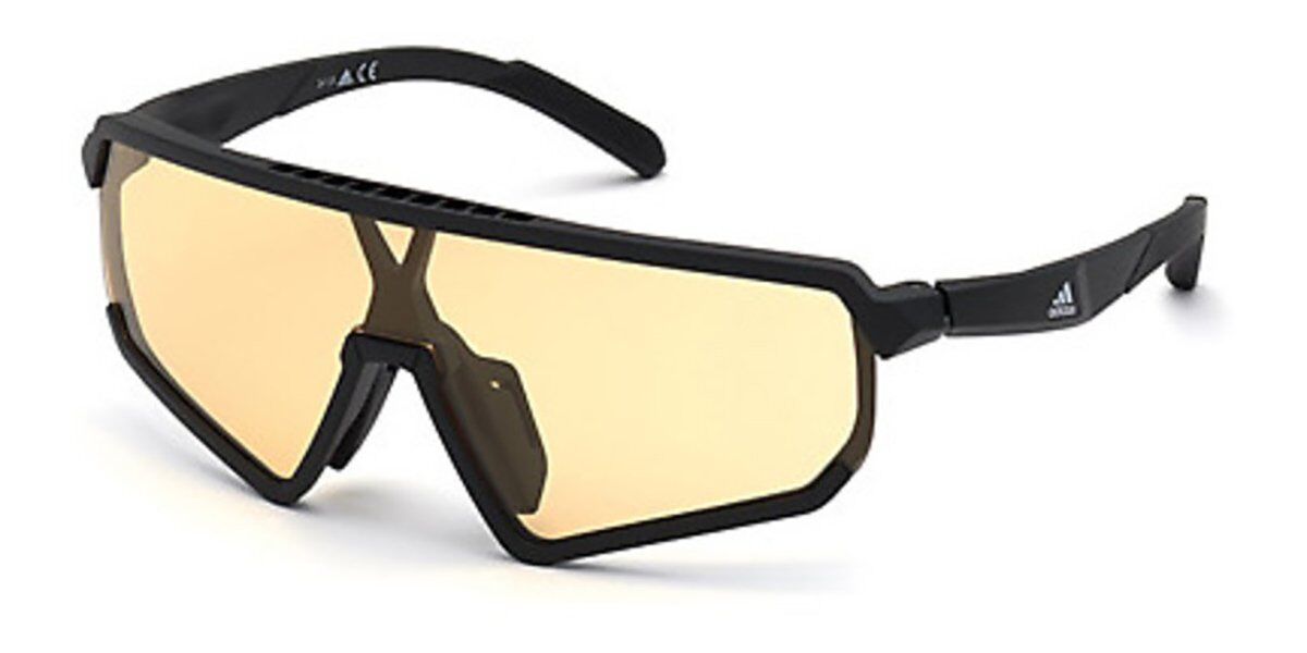Photos - Sunglasses Adidas SP0017 02E Men's  Black Size 99 