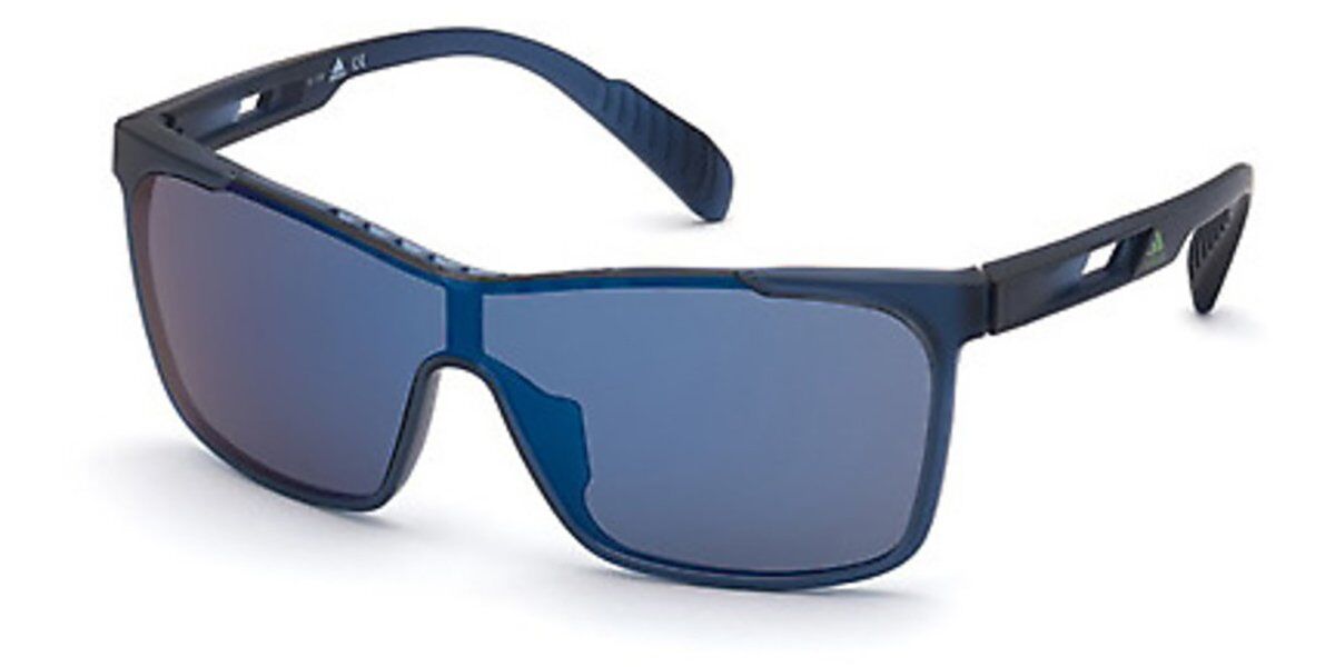 Photos - Sunglasses Adidas SP0019 91V Men's  Blue Size 99 
