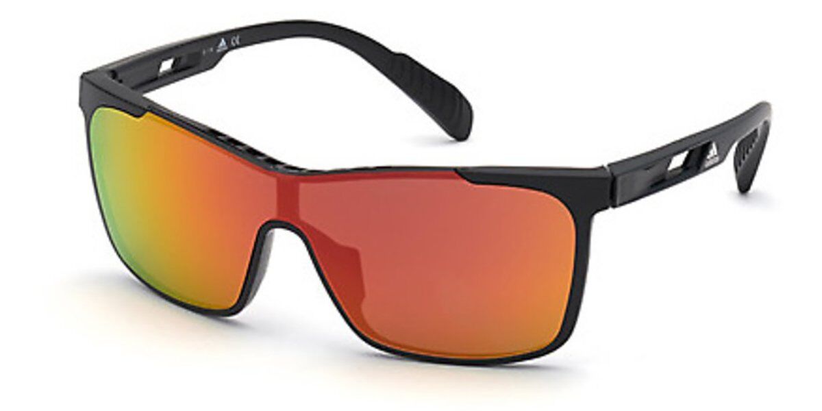 Photos - Sunglasses Adidas SP0019 01L Men's  Black Size 99 