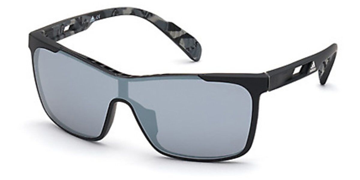Photos - Sunglasses Adidas SP0019 02C Men's  Black Size 99 