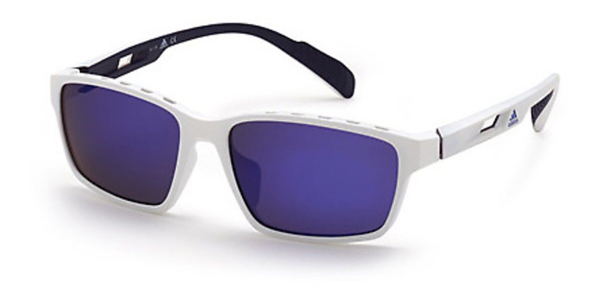 Photos - Sunglasses Adidas SP0024 21X Men's  White Size 58 