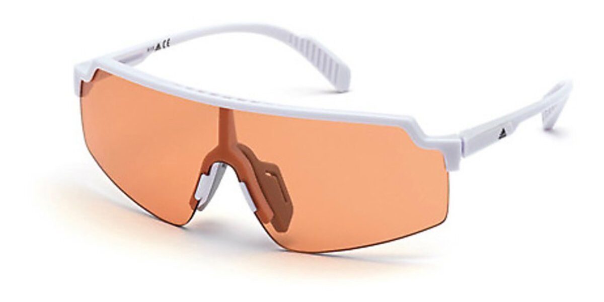 Photos - Sunglasses Adidas SP0028 21L Men's  White Size 99 