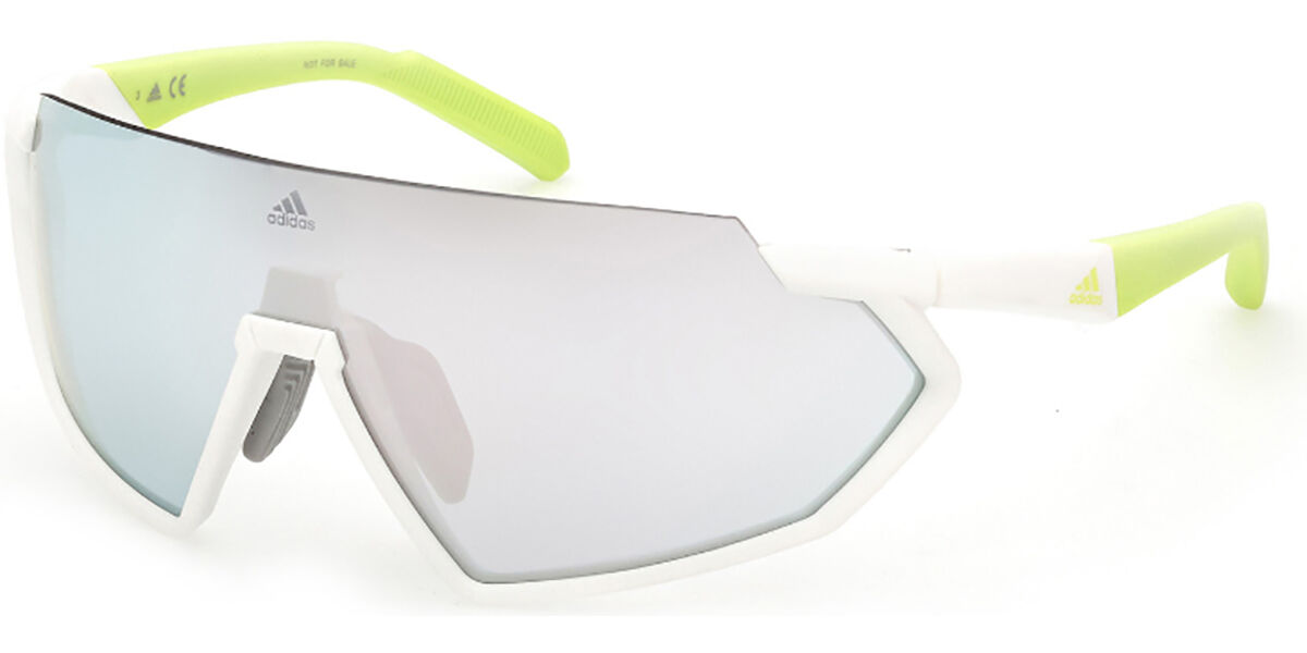 Photos - Sunglasses Adidas SP0041 24C Men's  White Size 134 