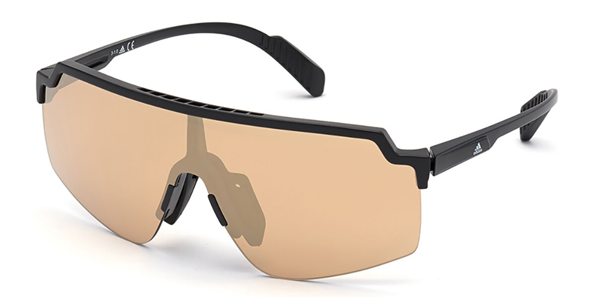 Photos - Sunglasses Adidas SP0018 01G Men's  Black Size 99 
