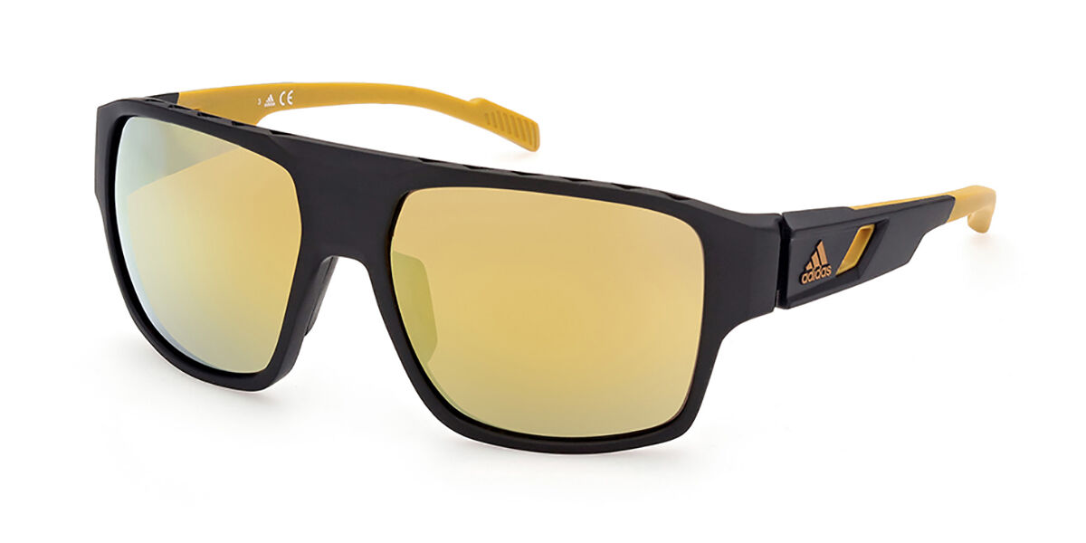 Photos - Sunglasses Adidas SP0046 02G Men's  Black Size 59 