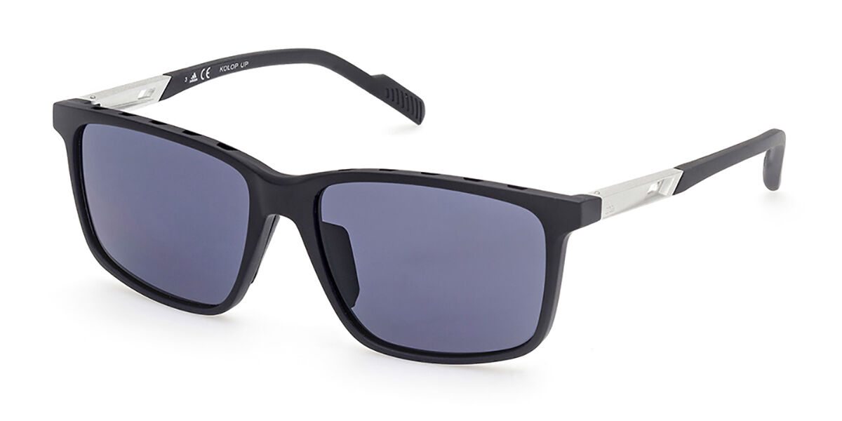 Photos - Sunglasses Adidas SP0050 02A Men's  Black Size 57 