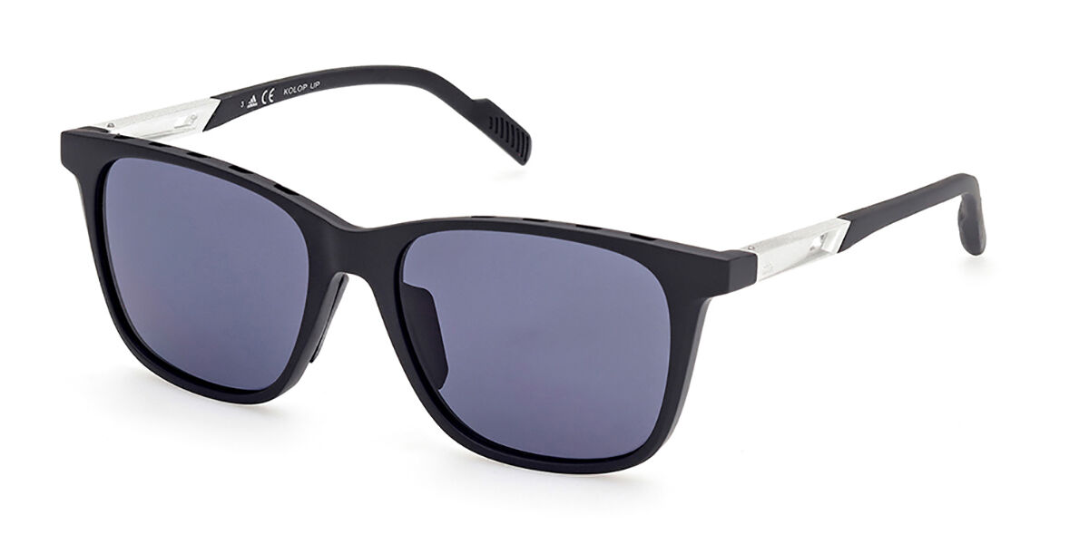 Photos - Sunglasses Adidas SP0051 02A Men's  Black Size 55 