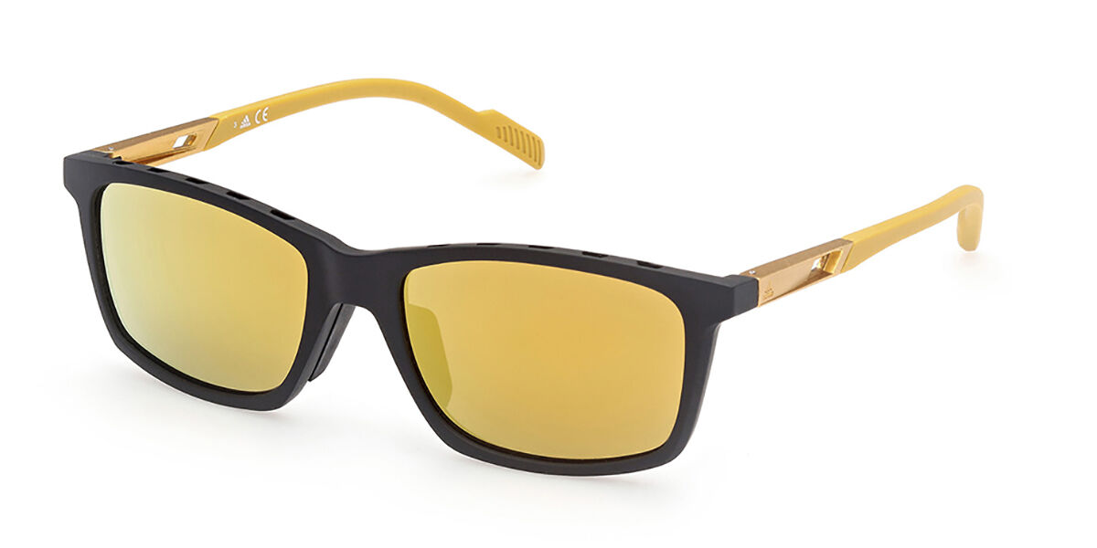 Photos - Sunglasses Adidas SP0052 02G Men's  Black Size 56 