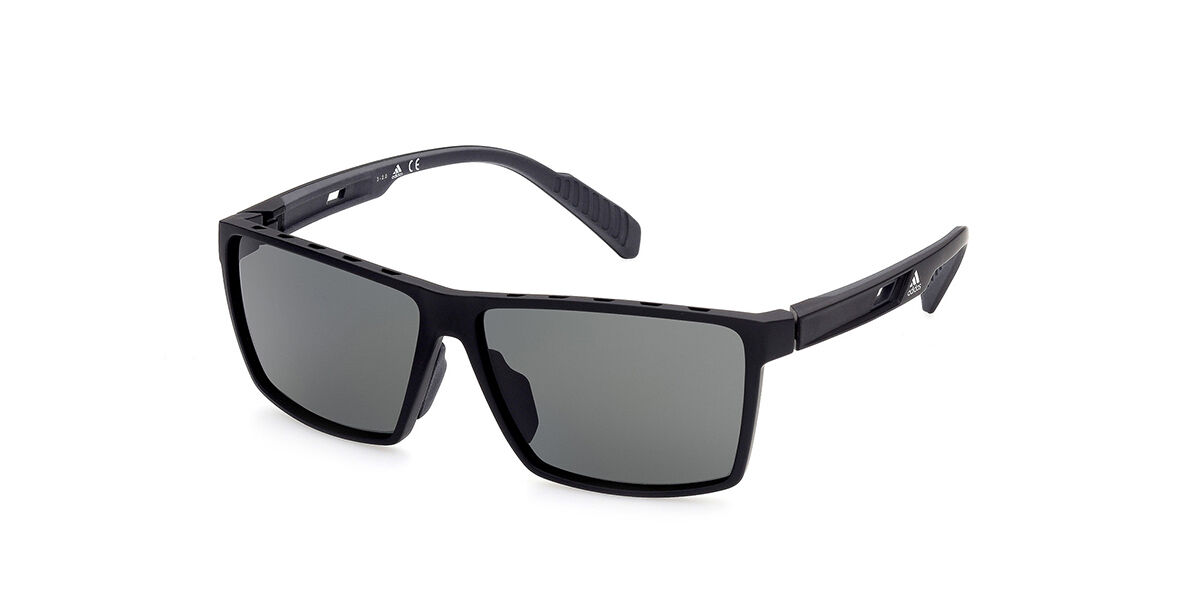 Photos - Sunglasses Adidas SP0034 02A Men's  Black Size 60 