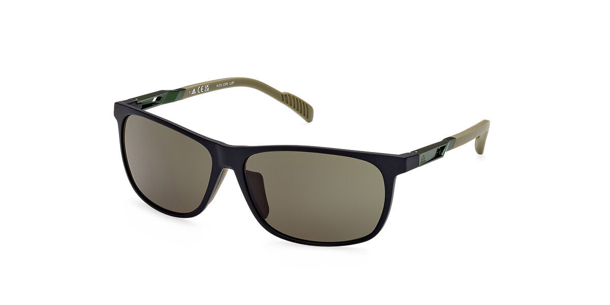 Photos - Sunglasses Adidas SP0061 02N Men's  Black Size 62 