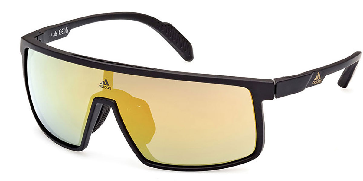 Photos - Sunglasses Adidas SP0057 02G Men's  Black Size 131 
