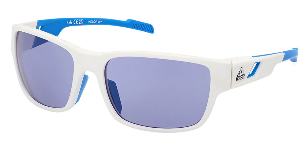 Photos - Sunglasses Adidas SP0069 24V Men's  White Size 61 