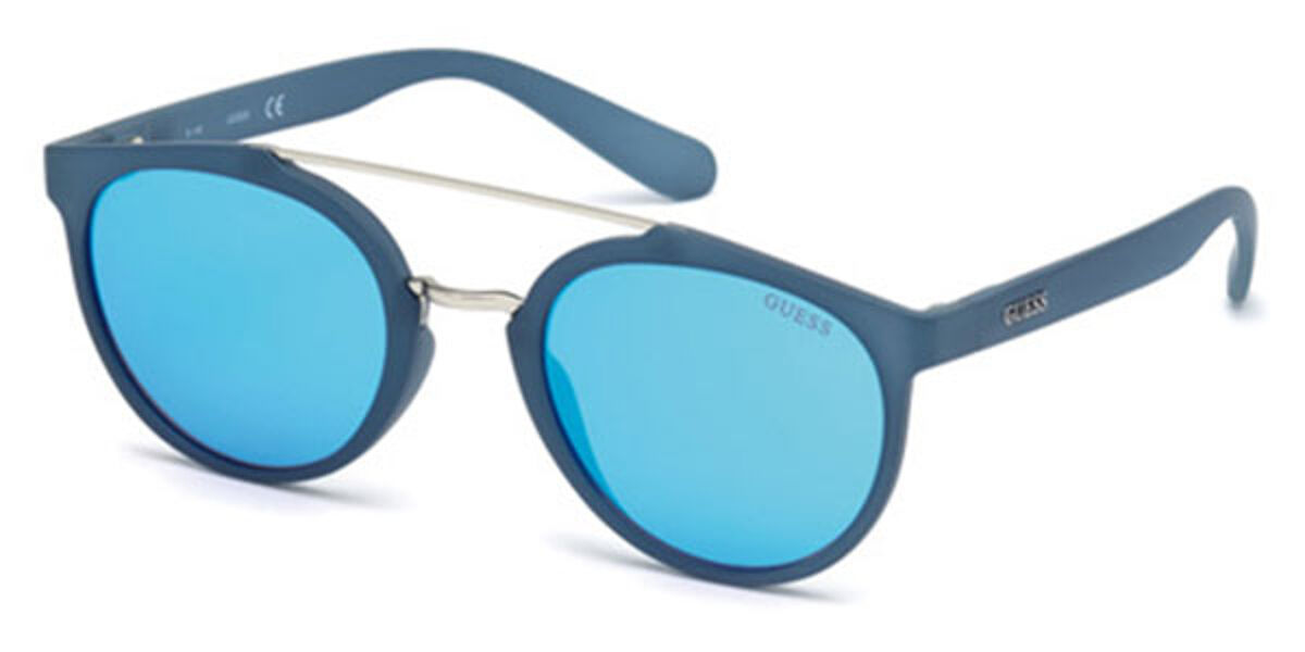 Guess GU 6890 91X Sunglasses in Blue | SmartBuyGlasses USA