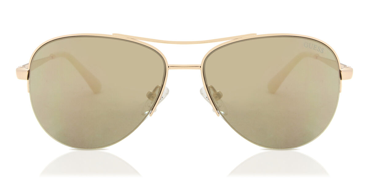 Guess GU7468 32C Sunglasses Gold | VisionDirect Australia