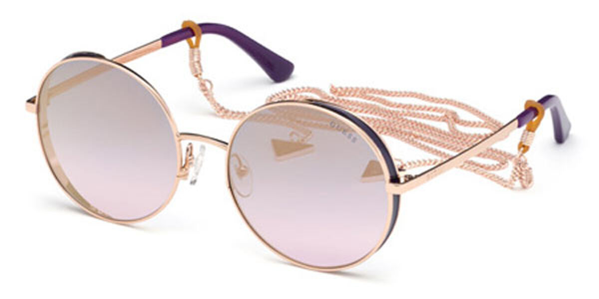 Guess GU 7606 28X Sunglasses Rose Gold | VisionDirect Australia