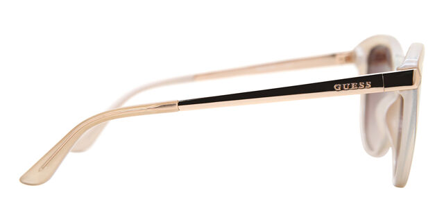 Guess GU7658 57F Cat Eye Shiny Beige Havana Sunglasses  display picture 3