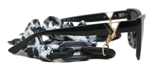 Guess GU7816 01B Cat Eye Shiny Black Sunglasses  display picture 1