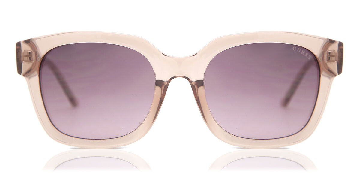 Guess GF 6128 72T Sunglasses Transparent Pink | VisionDirect Australia