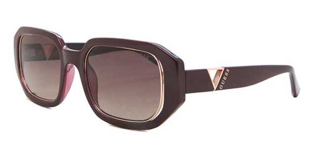 GUESS GU7817-69F-53  Sunglasses Size 53mm 140mm 21mm BURGUNDY Guess GU7817 69F Burgundy Square Plastic Sunglasses Frame 53  main image 4