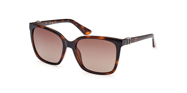 Guess GU7865 Polarized 52H Square Dark Havana Sunglasses  display picture 1