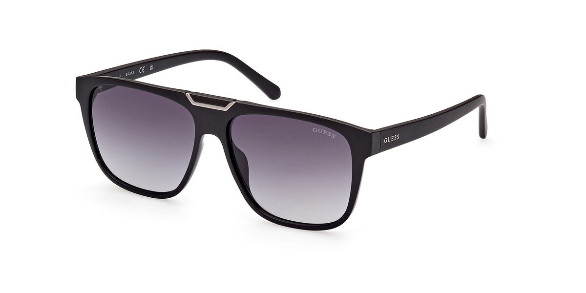Guess GU00056 02B Sunglasses Matte Black | VisionDirect Australia
