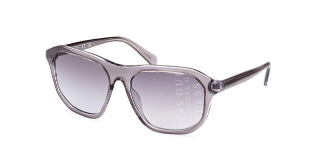 Guess GU00057 20B Square Transparent Grey Sunglasses  display picture 3