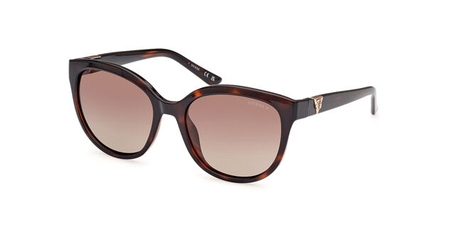 Guess GU7877 Polarized 52H Oval Dark Tortoise Sunglasses  display picture 1
