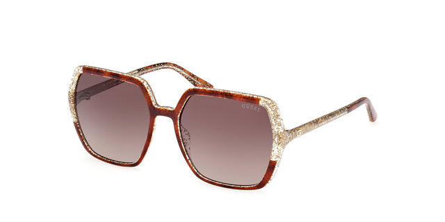 Guess Tortoiseshell and Gold Square Sunglasses Guess GO00033 52F Shield Sunglasses Brown Tortoise Gold  main image 3