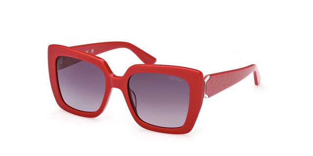 Guess GU7889 69B Cat Eye Shiny Burgundy Sunglasses  display picture 3