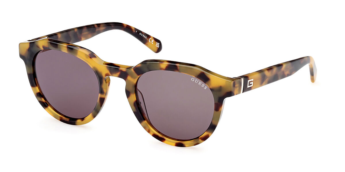 Guess GU00063 52N Sunglasses Yellow Tortoise | VisionDirect Australia