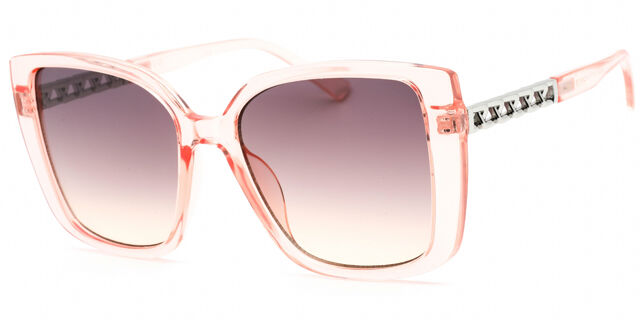 Guess pink sunglasses Guess GF0412 72F Oversized Butterfly Sunglasses Pink Crystal  main image 4