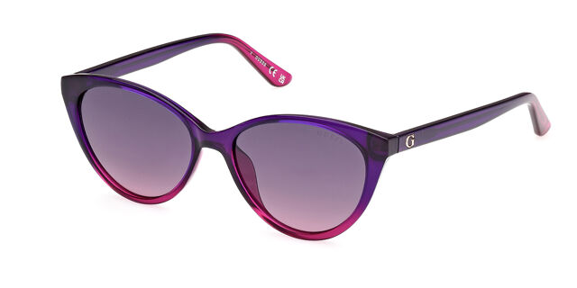 GU8291 Kids sunglasses Transparent Gradient Fuchsia Pink/Purple