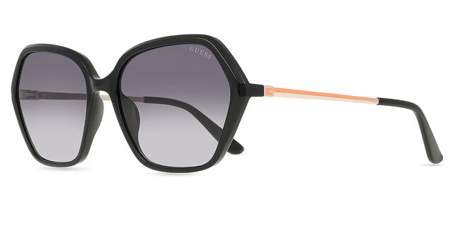Guess GU00134 01B Geometric Shiny Black Sunglasses  display picture 1