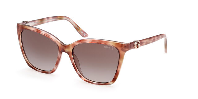 Guess GU00191 47F Square Light Brown/Tortoise Sunglasses  display picture 1
